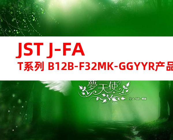 JST J-FAT系列 B12B-F32MK-GGYYR产品图纸